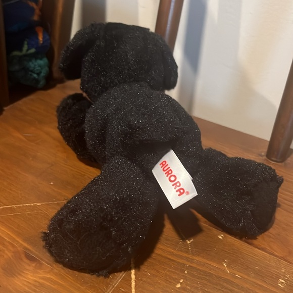 Aurora World Black Lab Puppy Dog Plush 8" Stuffed Animal Toy - Picture 4 of 5